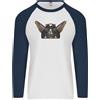 Fruit of the Loom Antico Egitto Alato Gatti Eye Of Horus Uomo L/S Baseball T-Shirt