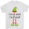 Gil dan Im Non Corto IN Elfo di Taglia Divertente Natale T-Shirt 100% Cotone