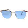 Ventura occhiali da sole uomo donna vintage anni 80 metallo lente blu made italy VENTURA