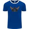 Fruit of the Loom Antico Egitto Alato Gatti Eye Of Horus Uomo Ringer Fotl