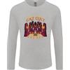 Gildan Maglietta A Maniche Lunghe Da Uomo Cat Cult Evil Feline Devil Worship Satanic