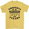 Gildan T-Shirt Divertente Per Moglie Del 3° Anniversario Di Nozze 3 Anni 100% Cotone