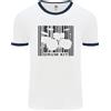 Fruit of the Loom Maglietta Ringer Da Uomo Drummer Drumming Con Codice A Barre