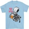 Gildan Beer O Morte Teschio Divertente Maglietta Uomo 100% Cotone
