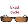 EXALT CYCLE occhiali da sole donna marrone plastica made italy EXFANCY vintage
