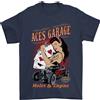 Gil dan Aces Garage Hotrod Hot Rod Dragster Auto Maglietta Uomo 100% Cotone