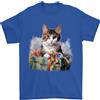 Gildan Una Carina Gatta Con Un Regalo Di Natale Xmas T-Shirt 100% Cotone
