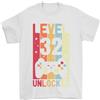 Gildan T-Shirt Da Uomo Per Il 32° Compleanno Di 32 Anni Livello Up Gaming 100% Cotone