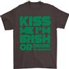 Gil dan Kiss Me IN Irlandese O Drunk Giorno di San Patrizio T-Shirt 100% Cotone