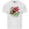 Gildan T-Shirt Leggera In Cotone Per Uomo Con Bandiera Del Vanuatu Torn