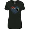 Gildan T-Shirt Donna Love Flag Montserrat A Taglio Ampio