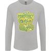 Gildan Tutto IN Cospirazione Divertente Alieno Poker Carte Gioco da Uomo Lungo T-Shirt
