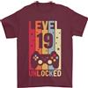 Gil dan T-Shirt Da Uomo Livello Su 19 Anni Compleanno 100% Cotone
