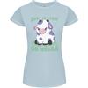 Gildan Il Latte È Spaventoso Vai Vegano Divertente T-Shirt Donna Taglio Petite