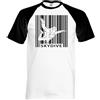 Fruit of the Loom Paracadutismo Codice a Barre Divertente da Uomo T-Shirt Skydive Gratuito Cadente