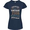 Gildan Premium Vintage 20th Compleanno 2006 Donna Minuta Taglio T-Shirt