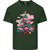 Gildan T-Shirt Di Cotone Per Uomini Con Albero Di Natale Flamingo