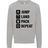 Awdis Felpa Divertente Per Bambini Con Paracadutista Skydiving Jump Land Pack