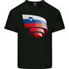 Gildan Arricciato Slovenia Bandiera Sloveno Giorno Calcio Uomo Cotone Leggero T-Shirt