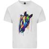 Gildan Acquarello Cavallo Uomo Luce T-shirt IN Cotone