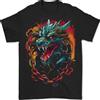 Gildan Dragon In Chains Fantasy Uomo T-Shirt 100% Cotone