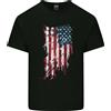 Gildan Affliggere American Stars & Righe Bandiera USA Uomo Cotone T-Shirt