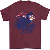 Gildan Torn Bandiera Anguilla T-Shirt 100% Cotone