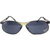 Custom occhiali da sole uomo donna vintage anni 90 made in italy nero cmetallo CUSTOM