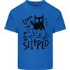 Gildan Egli ad Aletta a Cat Murdering Un Cane Divertente Uomo Cotone Leggero T-Shirt