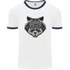 Fruit of the Loom Maglietta Ringer Da Uomo Ouija Board Gatto Magia Nera Voodoo