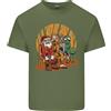 Gildan T-Shirt In Cotone Leggero Per Uomo Con Babbo Natale Bigfoot Unicorno Alieno