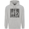lovetshirts Ciclismo Codice a Barre Ciclisti Bicicletta Uomo 80% Cotone Felpa con Cappuccio