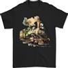 Gildan T-Shirt Da Uomo Locomotiva Acquerello Trainspotter Treni 100% Cotone