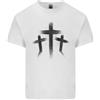 Gildan Tre Croci Grunge Gothic Uomo Maglietta Leggera In Cotone