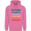 Generic Felpa Da Uomo 20 Anni 80% Cotone Per Il 20° Compleanno