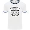Fruit of the Loom 25° Anniversario Di Nozze 25 Anni Divertente Moglie Maglietta Ringer Per Uomini