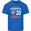 Gildan T-Shirt In Cotone Per Uomini Del 20° Anniversario Di Matrimonio