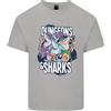 Gildan Dungeons & Sharks Giochi Di Ruolo RPG Maglietta Leggera In Cotone Per Uomo