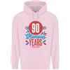 lovetshirts Glorioso 90 Anni 90° Compleanno Bandiera Union Jack Felpa Uomo 80% Cotone