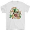 Gil dan San Patrizio Giorno Dei The Birra Divertente Irlandese T-Shirt 100% Cotone