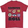 Gil dan Kawaii Sushi Arcobaleno Rotolo Pesce T-Shirt 100% IN Cotone