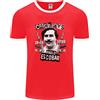 Fruit of the Loom Pablo Escobar Crime Pays Maglietta Ringer Uomo FotL