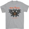 Gildan Devil Burger Demon SATANA Grim Reaper BBQ Maglietta Uomo 100% Cotone
