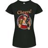 Gildan T-Shirt Natalizia Sexy Babbo Natale Xmas Donna Taglio Petite