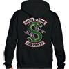 Awdis Southside Serpents Felpa Divertente Da Uomo Riverdale Distressed Con Zip