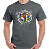 Gildan T-Shirt Rubix Cube Divertente Retro Anni '80 Sheldon Puzzle Cooper Equazioni