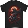 Gildan Teschio Motociclista Moto Grim Reaper 6 T-Shirt 100% Cotone