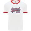 Fruit of the Loom Legend Dal 25° Compleanno 2001 T-Shirt Ringer Da Uomo