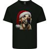 Gildan T-Shirt In Cotone Leggero Con Cappello Di Natale Per Cani Labrador Dorato