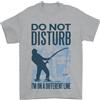 Gil dan Pesca Do Not Disturb Divertente Pescatore T-Shirt 100% Cotone